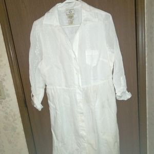 White eyelet dress size 12